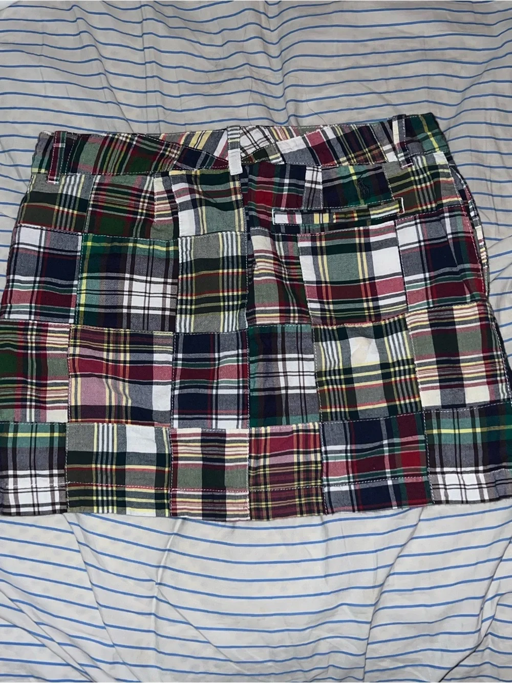 Polo Ralph Lauren Girls Madras Patchwork Skirt 14 Preppy Country Club Plaid